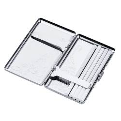 DAN BARMORE Slim IV Pocket Metal Tobacco Cigarette Holder Storage Case